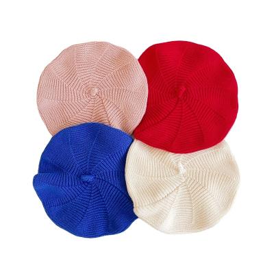 China Central Institute of Statistics 2020 Europe and America autumn and winter baby hats newborn baby hat 3 months -3 years old beret multicolor optional for sale