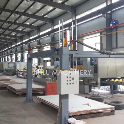 China Automatic kitchen counter tops and bathroom countertops JINLU artificial quartz marble production line large, suni mermer uretim hatti for sale