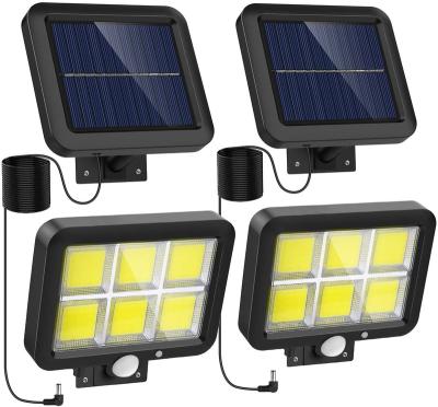 China Solar Outdoor Warehouse Lights Motion Sensor with 240 Bright COB LEDs, 16.4Ft Cable, 3 