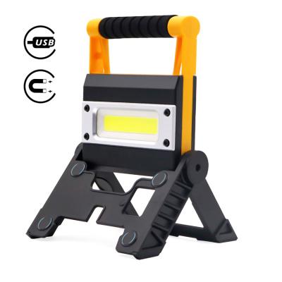 China High-Low-SOS-Flash 10W COB PROPER RECHARGEABLE WORK LIGHT with BRACKET for sale