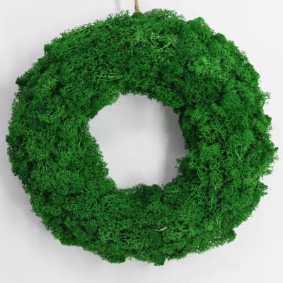 China New Green Preserved Moss Garland Moss Lichen Moss Garland Decoration Natural Christmas Products Custom Made for sale