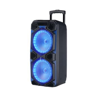 China No Super Bass Karaoke Speaker Cart With Disco Party, LED Lights, Battery Operated Outdoor Speakers for sale