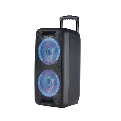 China No cart double cheap portable speaker BT USB AUX. 10 inch Drum Subwoofer TF FM for sale