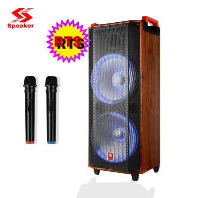 China No Dual 12 Inch Trolley Speaker Outdoor Wireless Subwoofer Speaker Box for sale