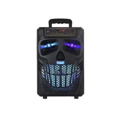 China No 8 Inch Ss-11-1 Popular Skull Fashion Black Dynamic Light For Halloween - Outdoor BT / Home Speaker for sale