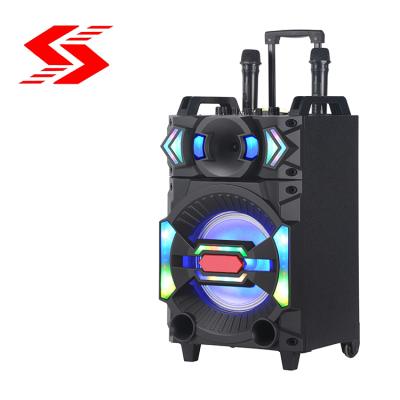 China 2021 New Wireless, 10 inch, Cart Bass Speaker, DJ Sound Effect, with USB TF BT TWS FM Microphone for sale