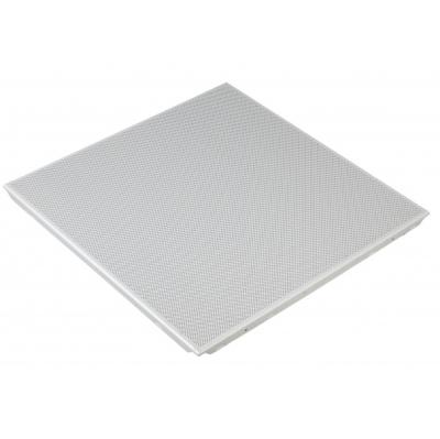 China Fireproof Hot Selling Aluminum Alloy Squared Fireproof Plain / Perforated Metal Ceiling Tile for sale