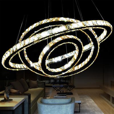 China Scandinavian Hot Sale Modern Crystal Turkish Crystal DIY Chandelier Circle Chandelier for sale