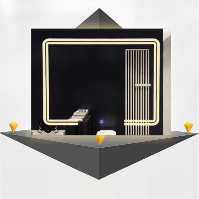 China CE 2021,RoHs Modern Unique Art Modern Bathroom Bath LED Mirror Wall Light for sale