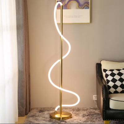 China Post-modern guzhen the irregular DIY metal+silicon LED tube floor lamp for sale