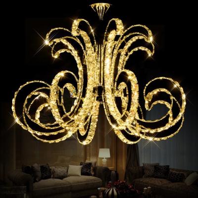 China Newly Design Scandinavian Luxury Unique Octopus Shape Modern Led Ceiling Lamp Crystal Chandelier Lighting for sale