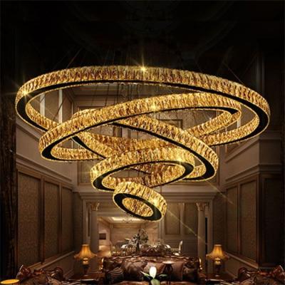 China Contemporary Led Pendant Lights Wholesale Modern Decorative Crystal Chandeliers For Restaurant Decoration for sale