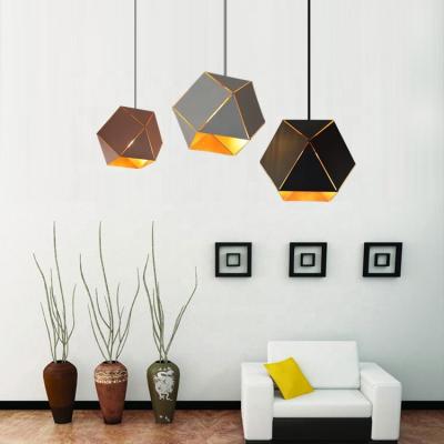 China Contemporary Popular Design Black White Square Hanging Lights Led Modern Fancy Pendant Light for sale