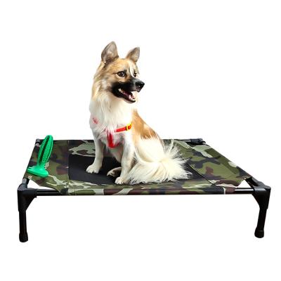 China Wholesale Manufacturer Breathable Large Dog Chew Proof Oxford Raised Pet Crib Durable Cooling Outdoor Portable High Bed With Mesh for sale