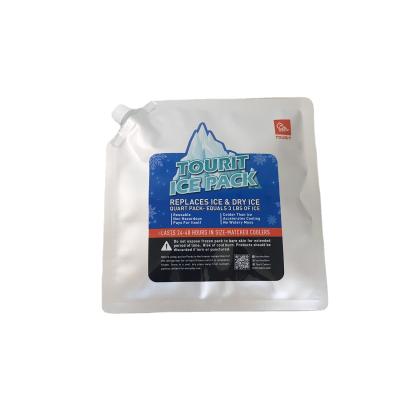 China Recyclable Wholesale Flat Spout Pouches Printted Heat Insulation Aluminum Foil Packaging Bag for sale