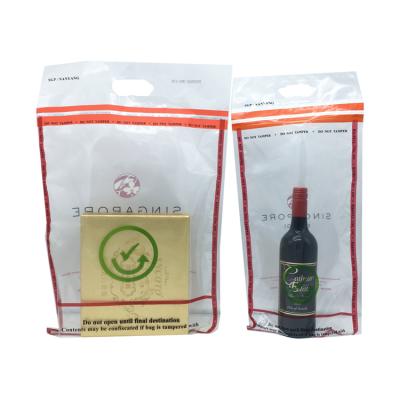 China Security Free Samples ICAO STEBs PE Aviation Shopping Bags For Airport And Duty Free Shop for sale