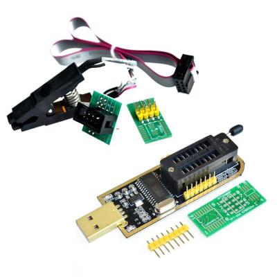 China DIY Kit SOIC8 SOP8 Test Clip For EEPROM 93CXX/25CXX/24CXX+CH341A 24 25 Series Flash Programmer EEPROM BIOS USB Module AF008 for sale