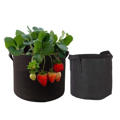 China Plastic 3/4/5/7 Garden Grow Bags Aeration Cloth Pots Container Garden Potato Felt Grow for sale