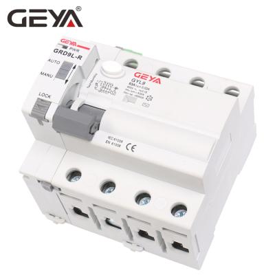 China GEYA GRD9L Recloser Rccb 2P 63A 30mA Automatic Single Remote Reset Circuit Breaker RCCB Type B 6kA / 10kA Pole Rccb for sale