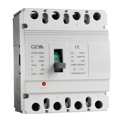 China Solar PV System GEYA GYCM3 2P DC MCCB 550V 250A Cast Case Circuit Breaker Solar PV System Distribution Box Combiner Box OEM ODM Manufacturing for sale