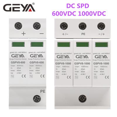 China GEYA GSPV8-600V SPD DC 40KA Surge Protective Device Surge Arrester Solar PV System GSPV8-1000V for sale