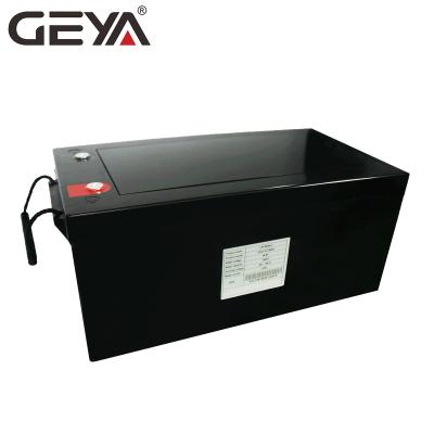 China 48V 200AH parallel current lithium 100A iron solar PV system GEYA 15 strings phosphate solar lifepo4 battery pack for PV system household use for sale