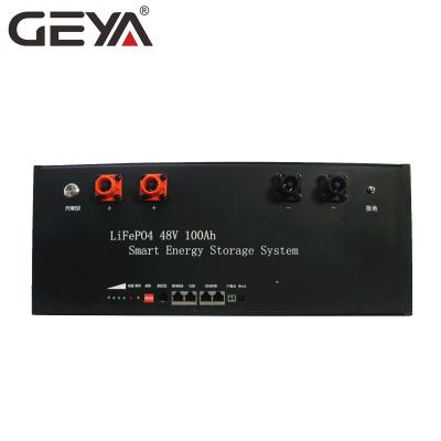 China Solar current PV system GEYA 8 strings 25.6V 100AH ​​100A lifepo4 lithium iron phosphate battery pack for solar panel system factory price for sale