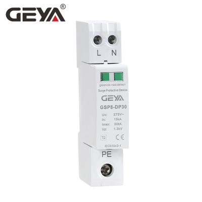 China GEYA Surge Arrester 1P 2P 3P 4P 10KA 20kA 40kA 60KA 80KA 100KA SPD Lightning Arrester Price GYV5-C40 for sale