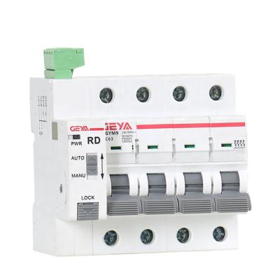 China GEYA GRD9 Reclosing Mini Circuit Breaker Automatic Circuit Recloser 20A 30A 63A Reset Circuit Breaker DC M 6kA/10kAGEYA GYM9 63A 250V 6kA for sale