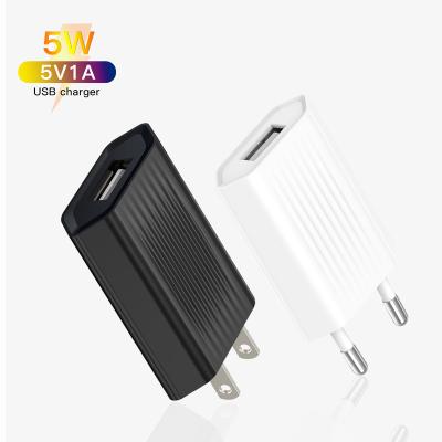 China Mobile Phone CE Certificate EMC LVD EU USA Plug Mobile Phone USB Charger for iPhone 5V 1A 5W Small USB Home Mobile Phone Charger for sale