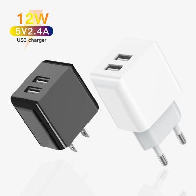 China Fast Charging 2 Port Mobile Phone Charger QC3.0 QC2.0 USB Fast Charging Cell Phone Charger CE/CB/FCC USB Charger For iPhone Samsung Charger for sale