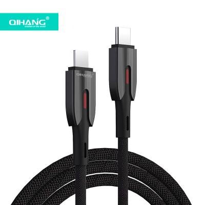 China Usb Charger 5a 3a Cell Phone QIHANG 18w Charging Nylon Type-C Braided Type C Tipe Palladium Cable For iphone 11 for sale