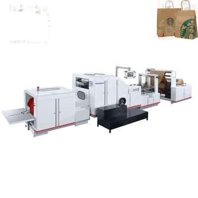 China Fully Automatic Hotels Kraft Small Paper Bag Making Machine for sale