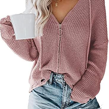 China Women's Anti-Wrinkle V-Neck Sweater Fashion Knitted Sweater Knitted Jacket Sweater Uniforms for sale