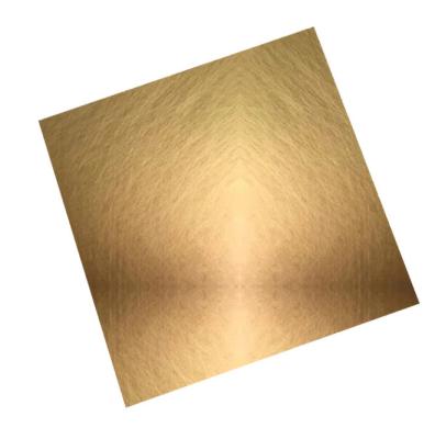 China Decoration Mirror Finish Gold Construction Gold Color Coated Stainless Steel Colorful Color Sheet for sale