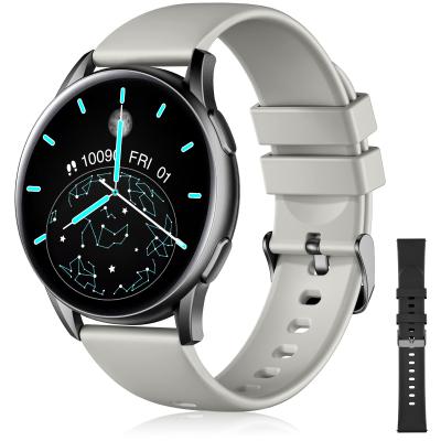 China Best Round Shape Touch Screen Durable IP68 Waterproof Sport Fitness Smart Watch With Sedentary Remind for sale