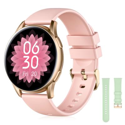 China Latest Sport Fitness1.32 Inch Durable Oxygen Blood Heart Rate Heart Rate Shape Touch Screen Circle Smart Watch for sale