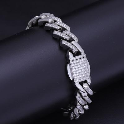 China COLLECTION Lead Free Nickel Free Customized PVD Plated Iced Out 5A CZ Zircon Micro Paved Cuban Link Chain Necklace For Men and WOMEN for sale