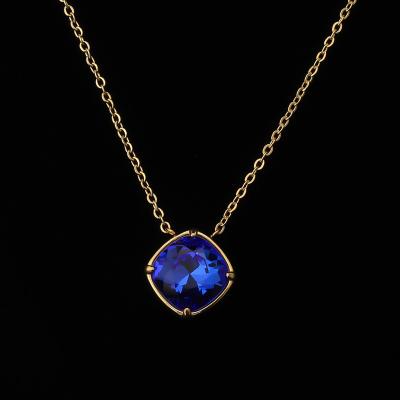 China COLLECT jewelry punk diamond iced out gold crystal custom letter pendant necklace wholesale for lady for sale