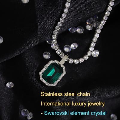 China Factory wholesale punk iced out luxury crystal zircon hip pendant hop for men women for sale