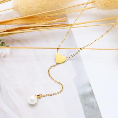 China Cute 18k Gold Plated Stainless Steel Tail Chain Zircon Pendant Exquisite Crown Cherry Clavicle Necklace For Women for sale