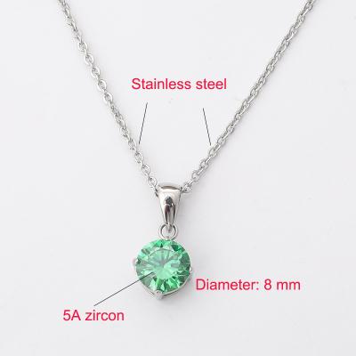 China Rainbow Stone Punk Crystal Necklace Unisex Long Chain Dress Collocation Jewelry Pendant Gift For Lady for sale