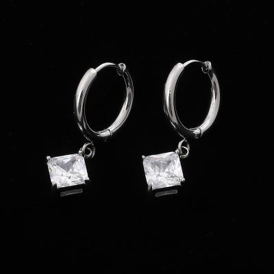 China Romantic PVD Plated Small CZ Stud Earrings Woman Ladies Wholesale Fancy Crystal Earrings For Party Girls for sale