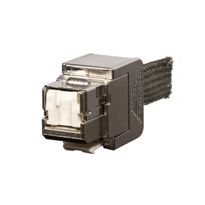 China Keystone RJ45 Module Jack Toolless 3M FTP Type Shielded 8P8C CAT6A Rj45 Network Module for sale