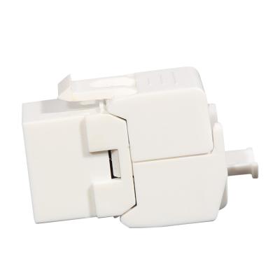 China Toolless Cat6A UTP Keystone Jack Module Toolless 180 Degree UTP Jack Rj 45 Keystone Network Module for sale