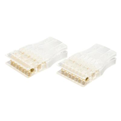 China Toolless 4 Pairs Imported Transparent Materials Connectors High Quality Terminals 110 Modular Plug for sale