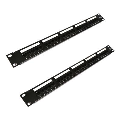 China Toolless 2021 Low Cost And Good Rating Rj11 Telephone Voice Patch Panel 19Inch Utp Rj45 1U Cat3 for sale