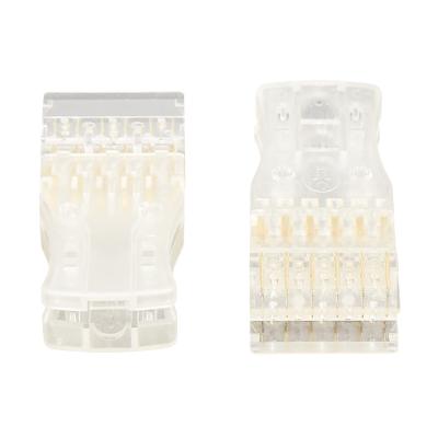 China Transparent High Quality 110 Pc Plastic / Phosphorus 3 Pairs Connectors Bronze Designed Tuning Modular Plug for sale