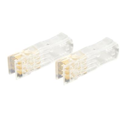 China PC Plastic / Phosphor Bronze 2 Pair Connectors Transparent High Quality 110 Terminals Modular Plug for sale