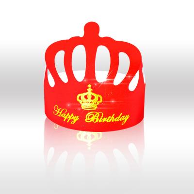 China 100% Customized Disposable Paper Party Decorations Crown Cap Happy Birthday Cap for Kids and Adults for sale